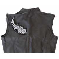 Left Silver Eagle Wing Patch | Embroidered Patches