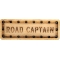 Road Captain Solid Oak Laser Engraved Wooden Patch