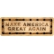 Make America Great Again Solid Oak Laser Engraved Wooden Patch