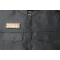 Navy Vet Oak Wood Patch shown on leather vest