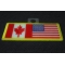 USA Canada Patch | Embroidered Patches USA Canada Patch diagonal view
