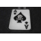 Skull Ace Of Spades Patch | Embroidered Patches Skull Ace Of Spades Patch diagonal view