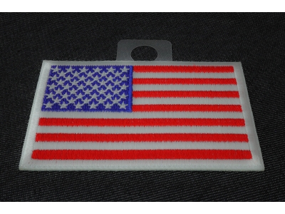 Us Flag White Border Patch | Embroidered Patches