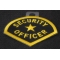 Security Officer Patch | Embroidered Patches Security Officer Name Tag Patch diagonal view