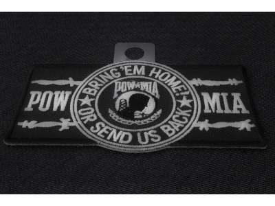 POW MIA Barbwire Patch | US Military Veteran Patches