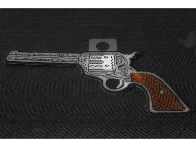 6 Shooter Pistol Patch Left Patch | Embroidered Patches