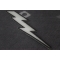 Reflective Lightning Bolt Right Patch | Embroidered Patches Reflective Lightning Bolt Right Patch diagonal view