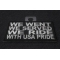 We Went We Served We Ride With USA Pride Patch diagonal view