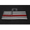 Subdued US Flag With Red Stripe Patch | Embroidered Patches Subdued US Flag With Red Stripe Patch diagonal view