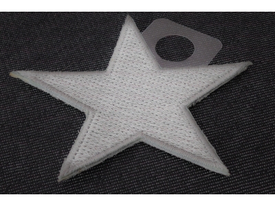 Silver Star Patch | Embroidered Patches