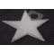 Silver Star Patch | Embroidered Patches Silver Star Patch diagonal view
