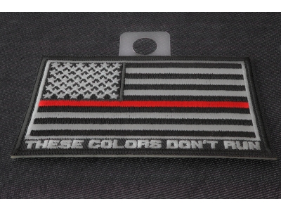 Thin Red Line American Flag These Colors Don't Run Patch | Embroidered Patches