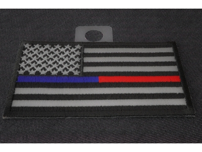 Law Enforcement And Firefighter Support American Flag Patch