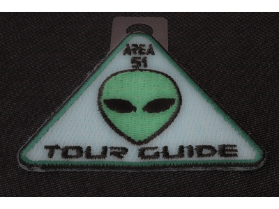 Area 51 Tour Guide Patch Alien Head