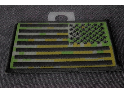American Flag Reversed Camo Patch