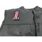 1 USA Patch - 2x3 inch. Embroidered Iron on Patch shown on leather vest