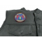 196th Infantry Brigade Patch Chargers 196th Infantry Brigade Patch Chargers - 3x3 inch. Embroidered Iron on Patch shown on leather vest