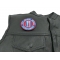 197th Infantry Brigade Patch Sledgehammer 197th Infantry Brigade Patch Sledgehammer - 3x3 inch. Embroidered Iron on Patch shown on leather vest