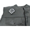 2B1 ASK1 Mason Symbol Patch | Embroidered Patches 2B1 ASK1 Mason Symbol Patch - 3x3 inch. Embroidered Iron on Patch shown on leather vest