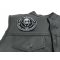 2nd Amendment Shall Not Be Infringed Skull 1789 Patch , Skull Patches shown on leather vest