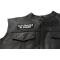 Also Available In Sober Patch - 4x1.5 inch. Embroidered Iron on Patch shown on leather vest