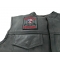 American Infidel Patch With Skull | US Military Veteran Patches American Infidel Skulls and Guns  Patch, Skull Patches shown on leather vest