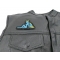 Angel Girl Patch | Embroidered Patches Angel Girl Patch - 3.5x2 inch. Embroidered Iron on Patch shown on leather vest