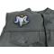 Aries Skull Zodiac Sign Patch Aries Skull Zodiac Sign Patch, Skull Patches shown on leather vest