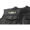 Armed Forces Expeditionary Patch - 4x1.5 inch shown on leather vest