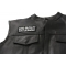 Avoid Brutality Respect Law Enforcement Patch - Iron on Patch - 4x1.5 inch shown on leather vest