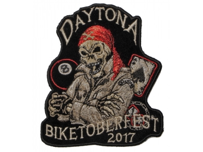 Biketoberfest 2017 Daytona Skull Biker Patch