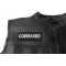 Commando Patch Commando Patch - 4x1.5 inch. Embroidered Iron on Patch shown on leather vest
