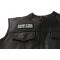 Danger Is Real Fear Is A Choice Patch, Biker Saying Patches shown on leather vest
