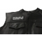 Does This Rag Smell Like Chloroform To You Funny Patch - 4x1.5 inch. Embroidered Iron on Patch shown on leather vest