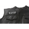Don't Fear Dying, Fear Not Living Patch, Biker Sayings shown on leather vest