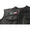 Don't Mess With Texas Patch With Flag - 4x1.5 inch shown on leather vest