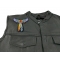 Feathers and Arrows Embroidered Patch Winged Feathers Patch, Iron on Patches shown on leather vest