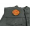  shown on leather vest