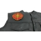 Fire Fighter Axe Ladder Hydrant Cap Patch | Embroidered Patches  shown on leather vest