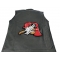 Fireman's Dog With Axe Large Back Patch - Iron on Patch - 10x8.65 inch shown on leather vest