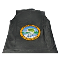 Fish To Live To Fish Large Bass Patch | Embroidered Patches Fish To Live To Fish Large Bass Patch | Embroidered Patches