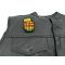 Grenade Patch Vietnam Colors | US Military Vietnam Veteran Patches Grenade Patch Vietnam Colors - 2.25x3.5 inch. Embroidered Iron on Patch shown on leather vest