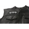  shown on leather vest