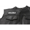Hashtag Doucebag Patch, Funny Saying Patches shown on leather vest