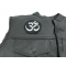  shown on leather vest