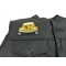Hippie Bug Car Patch Hippie Bug Car Patch - 3.6x3 inch. Embroidered Iron on Patch shown on leather vest