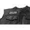I Know I Know License and Registration Patch, Biker Saying Patches shown on leather vest