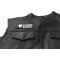 I Love Boobies Patch, Funny Saying Patches shown on leather vest