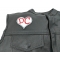 I Love DC Heart Patch | Embroidered Patches I Love DC Heart Patch - Iron on Patch - 3x3 inch shown on leather vest