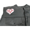  shown on leather vest